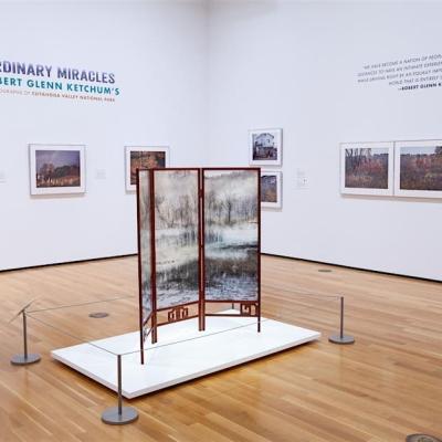 Display sigange for a photography exhibit